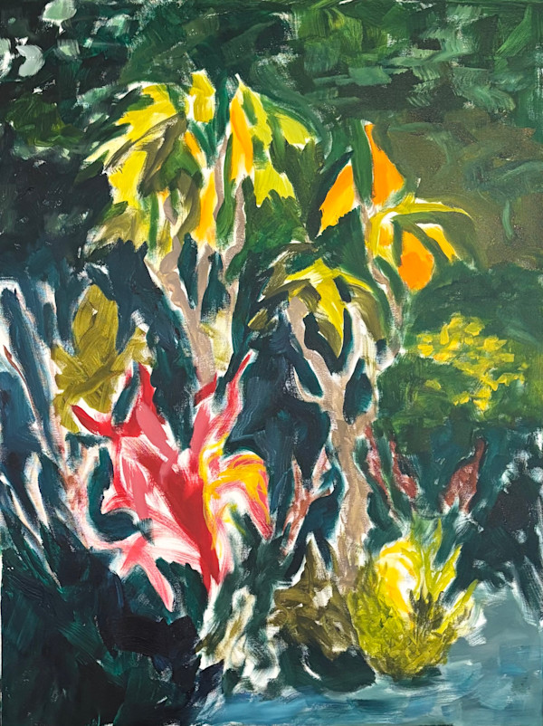 Angel's trumpet late summer Gardenview by Nancy Broadbent, Image 1.