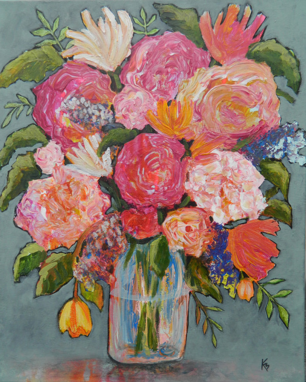 Bouquet in a Jar by Kayann Ausherman