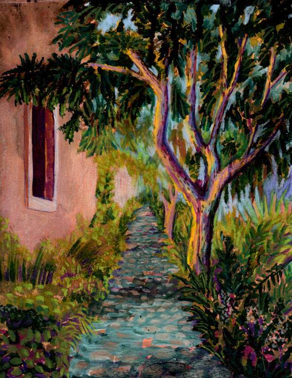 Walkway in Lipari by Kayann Ausherman
