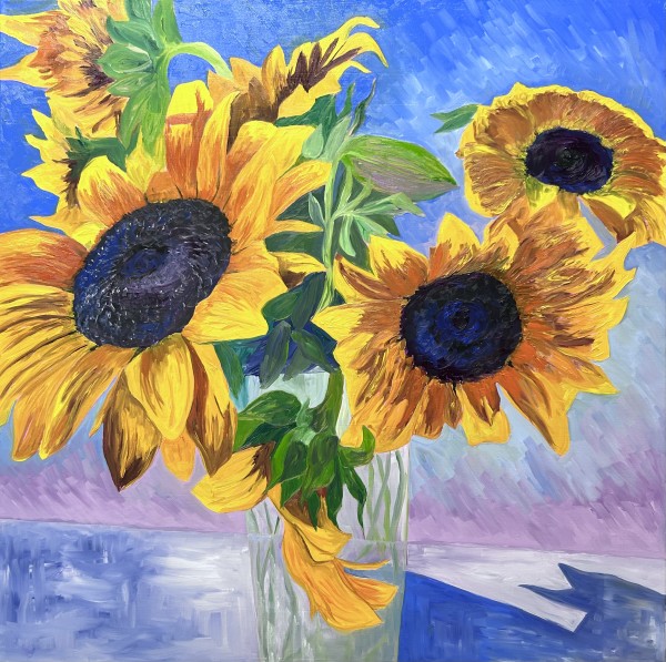 “Sunflowers in a Vase” by Barbara Ryan