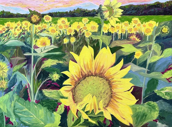 “Sunflower Field” by Barbara Ryan