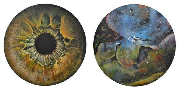 Témoin de grandeur #11 (Iris & Eagle Nebula) by Olicorno