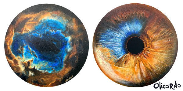 Témoin de grandeur #31 (Diptych heterochromia) by Olicorno
