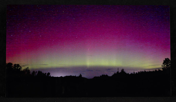 Came for the meteors - stayed for the aurora by Bonnie Foley