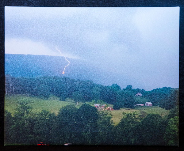 Lightning strike in the valley by MaryAnn Fink