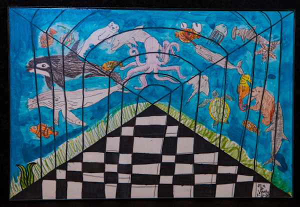 Aquarium Scene by Ella Veatch