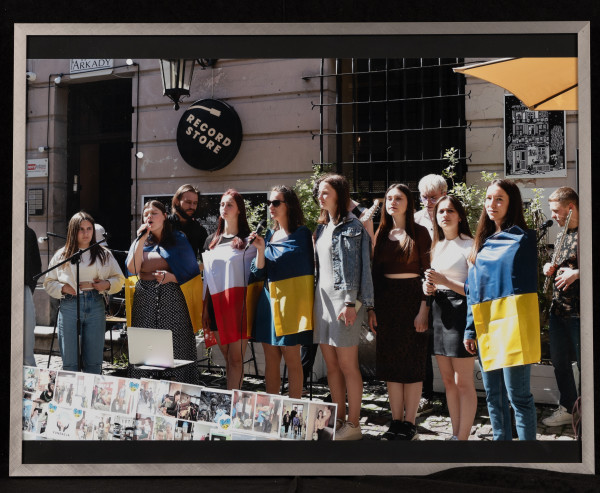 Ukranian Refugees Sing - Lublin, Poland by Timothy Lisson