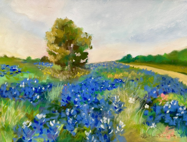 Bluebonnets by the Old Road by Robin Maria Pedrero