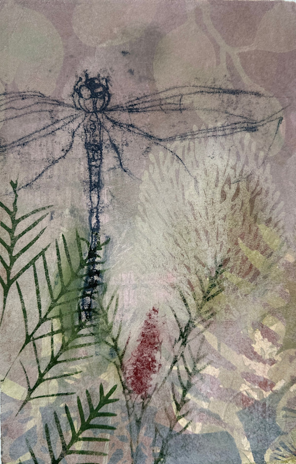 Dragonfly after the rain by Trudy Rice