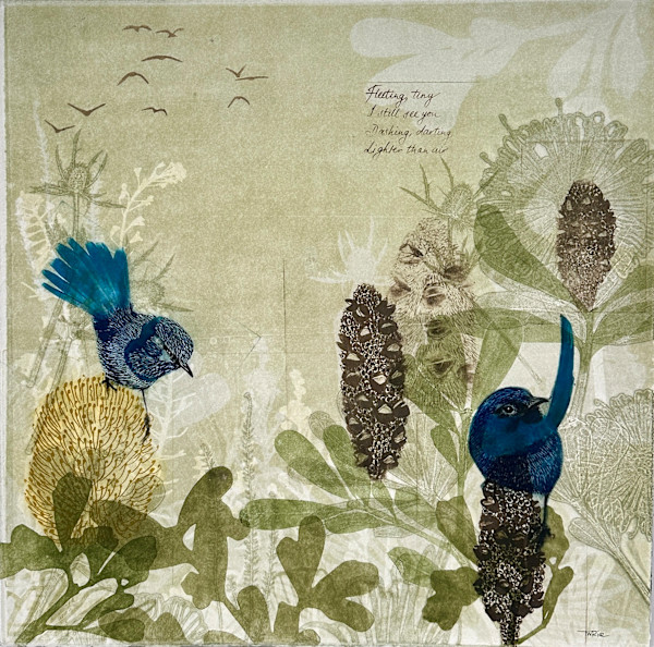 Moments in a Garden Song (unframed) by Trudy Rice