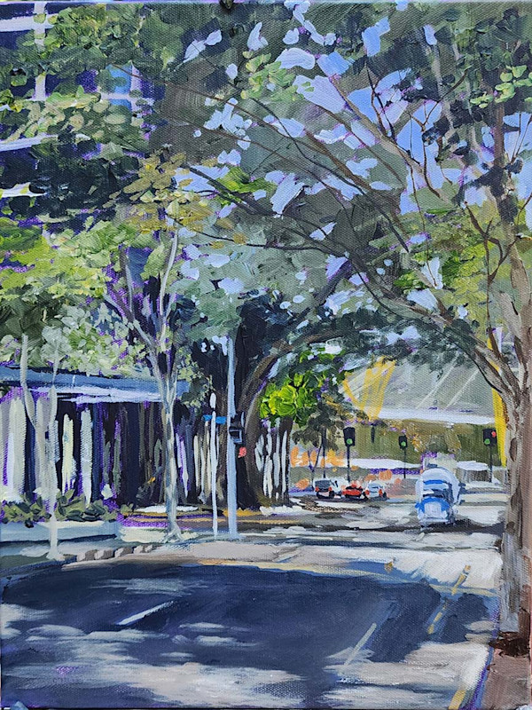 Creek St, Sunday morning by Paul Drought