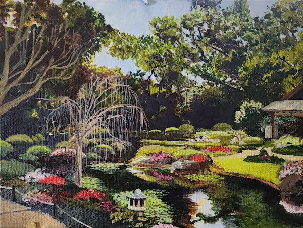 Japanese Garden - Mt Coot Tha Botanic Gardens. by Paul Drought