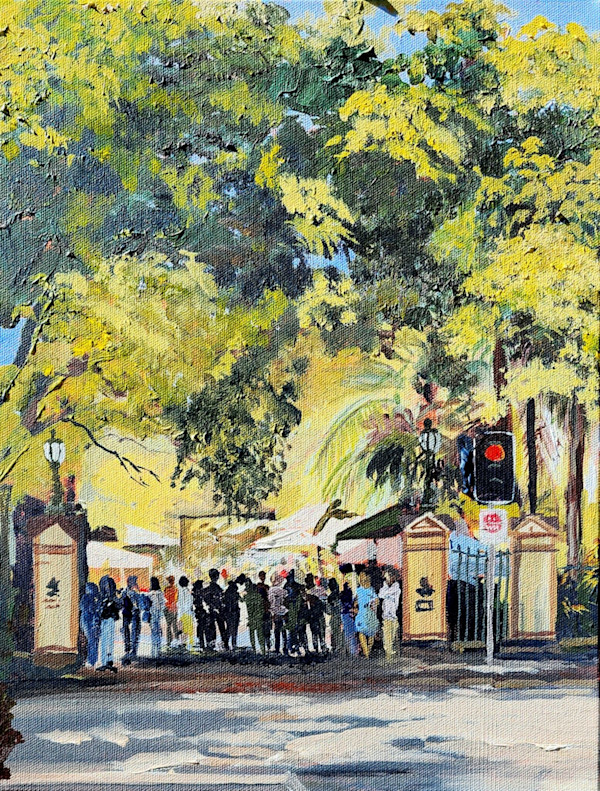 Sunday markets, Brisbane City Botanic Gardens. by Paul Drought