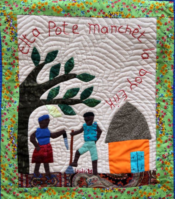 Elta Brings The Machete To Erik - Elta Pote Manchè La Bay Erik by Loudrige Adolphe, Image 3.