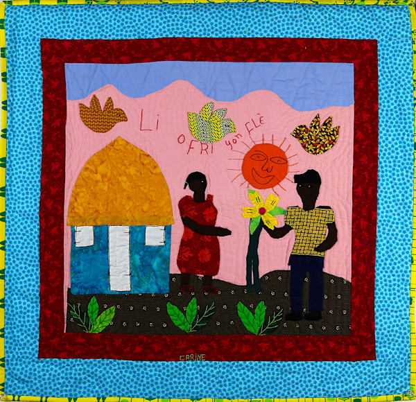 He Offers a Flower - Li Ofri Yon Flè by Carine Charles