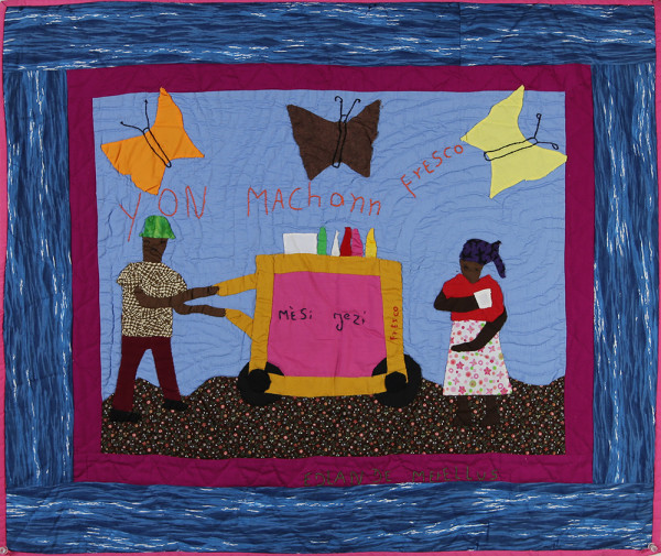 Cold Drink Merchant - Yon Machonn Fresco by Edlande Matellus, Image 6.