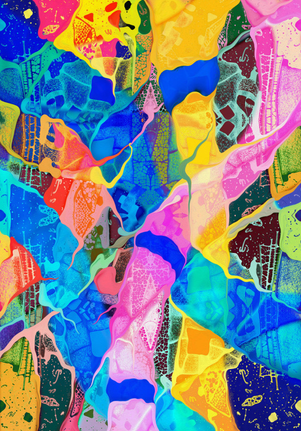 Decostructing Sadness Tapestry by Vicky Scher