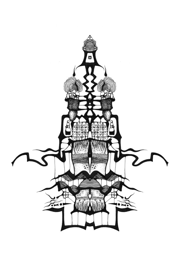 Kalligraphisches Gerüst 1