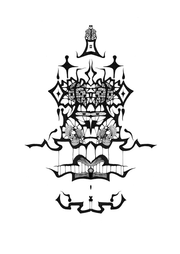 Kalligraphisches Gerüst 2