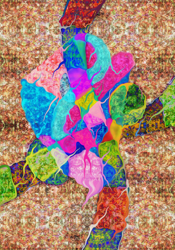 Vegetal Brain Carpet 1 by Vicky Scher
