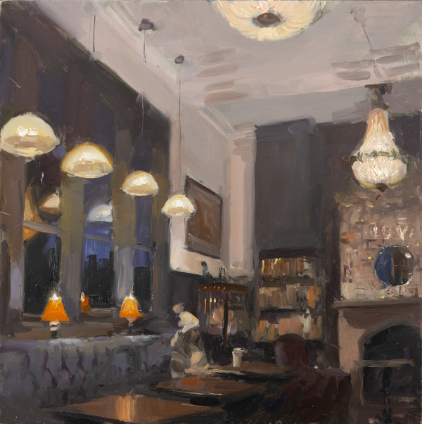 Nighttime in the Railway Cafe by Rob Pointon