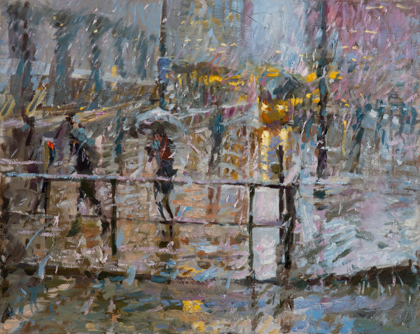 Snow Flurry, St Peter's Square by Rob Pointon