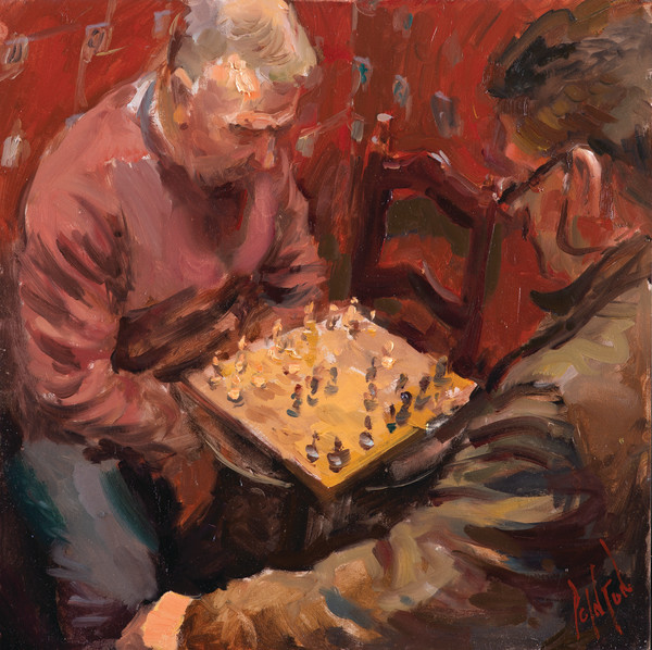 Chess Night, Ian and Richard by Rob Pointon