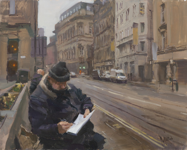 Sketching on Cross Street