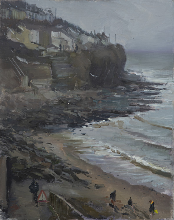 February Sea Swimmers, New Quay by Rob Pointon