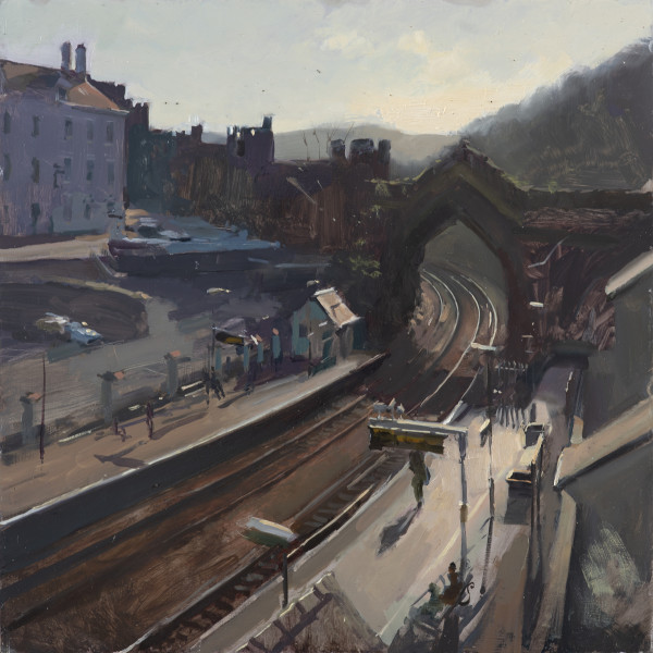 Sun on the Tracks, Conwy Railway Station by Rob Pointon