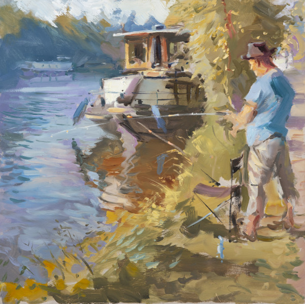 Fishing on the Thames by Rob Pointon