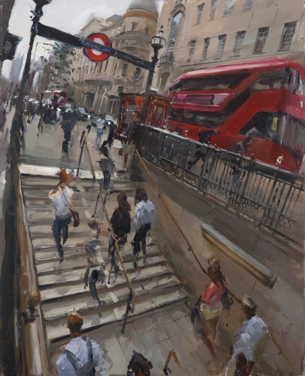 Stepping up from the Tube, Lower Regent St by Rob Pointon