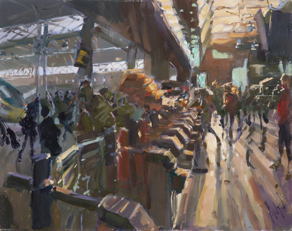 Ticket Barrier Contre Jour, Piccadilly by Rob Pointon