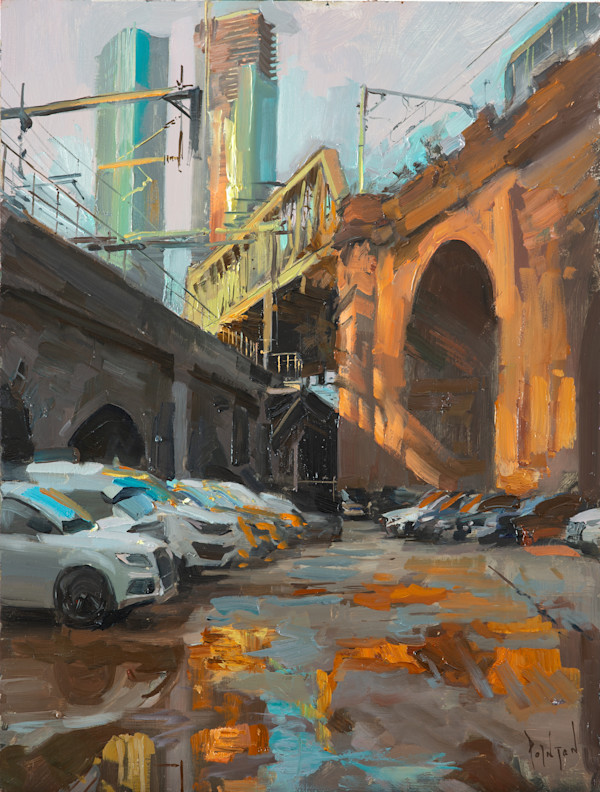 Puddles between the Viaducts by Rob Pointon