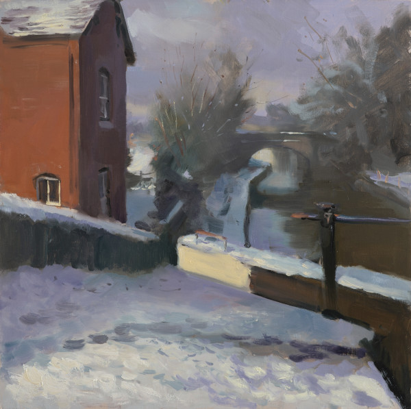 Thurlwood Lower Lock in Snow by Rob Pointon