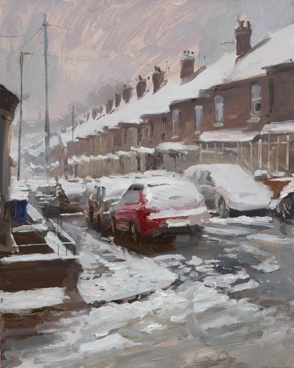 Snow Covered Terraces (King William Street) by Rob Pointon