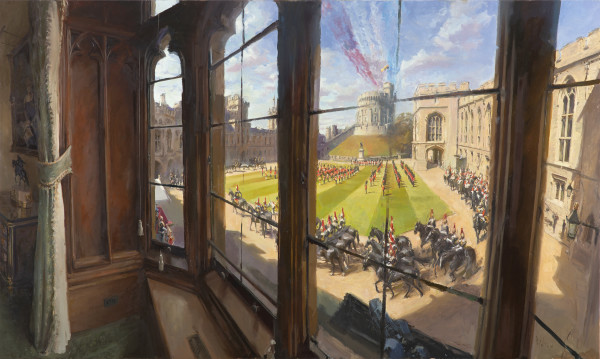 Trooping the Colour 2021 from Victoria Vestibule, Windsor Castle by Rob Pointon