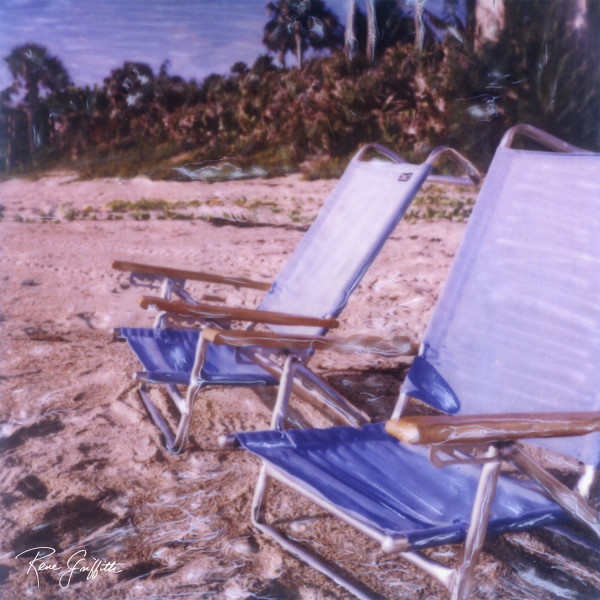 Blue Beach Chairs by Rene Griffith