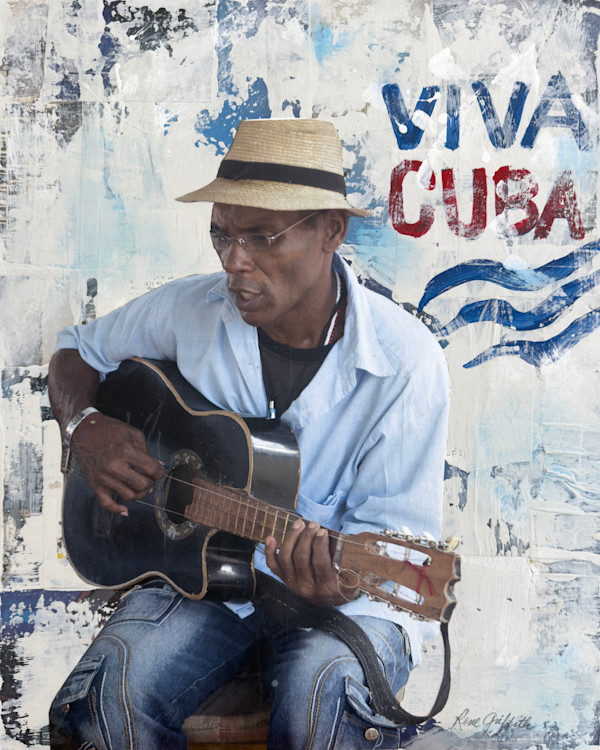Havana Musician (Guitar) by Rene Griffith