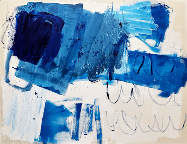 Blue landscape by Manuela Karin Knaut