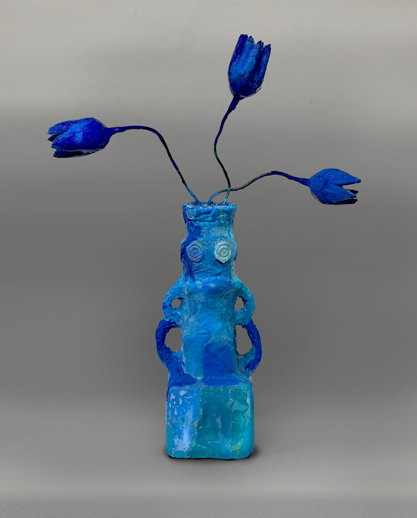 Greek Blue Tulips by Carson Fox