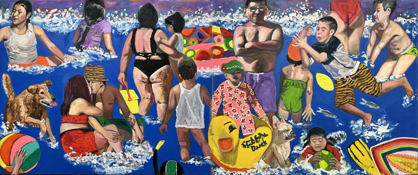 Crowded Beach by jessica alazraki