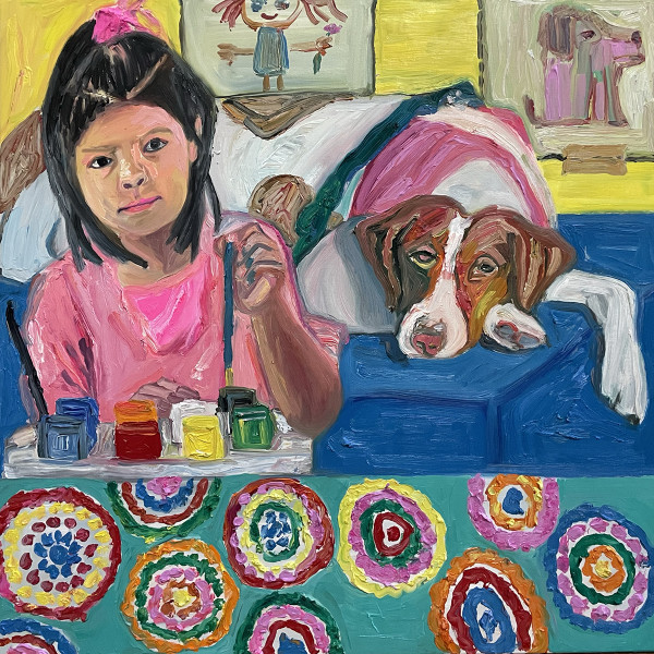 Girl with Dog by jessica alazraki