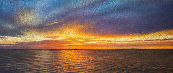 Evening Lights on Baffin Bay by Jeannette Cuevas