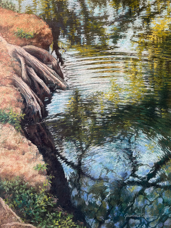 Dancing Blue Waters by Jeannette Cuevas