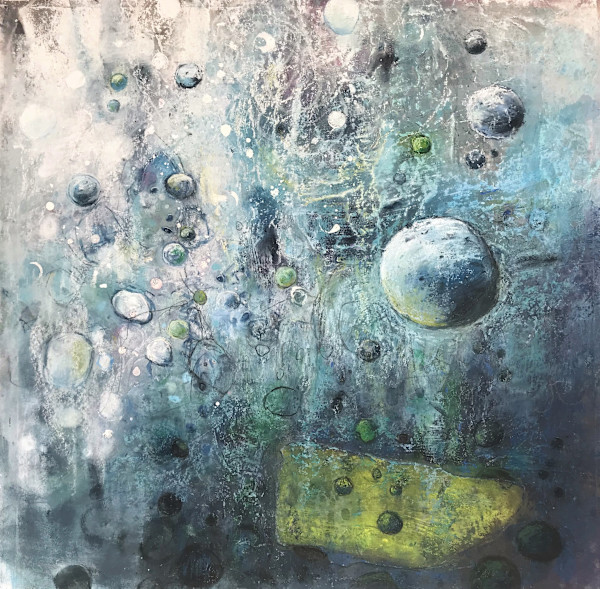 Submerged - Pastel & Collage unframed by Cory Goulet Artist