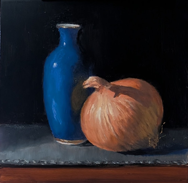 Brown Onion and Vase by Phil Went