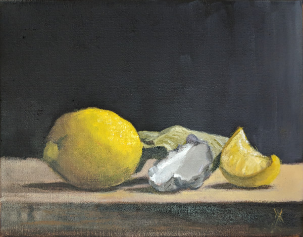 Lemon with oyster by Phil Went