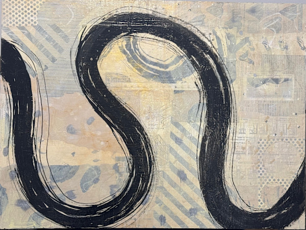 Brushstroke Medium 9 by Karen Lehrer