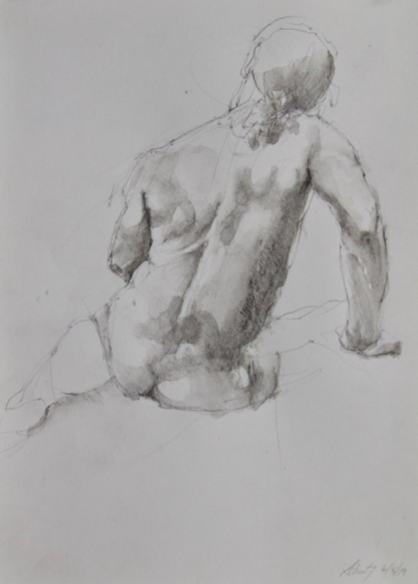 Male Figure Study by Suzy Schultz